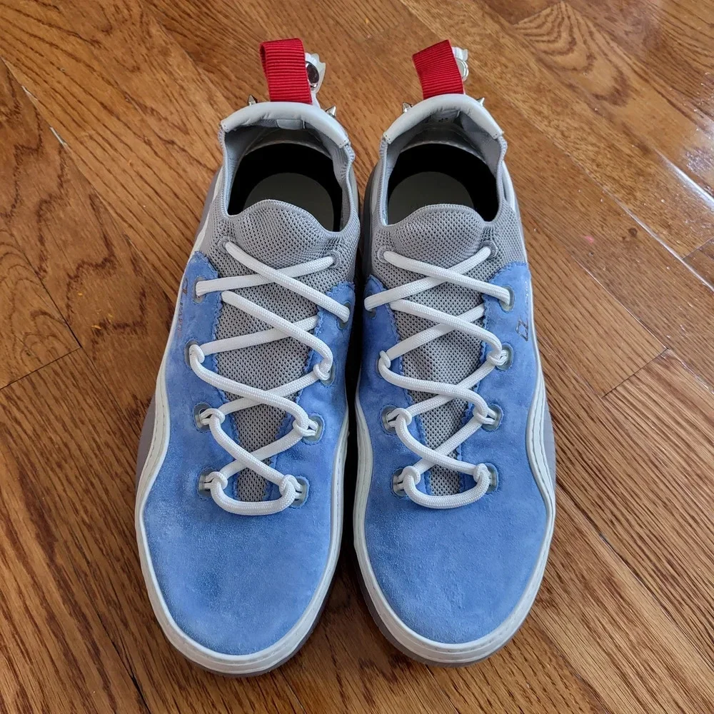 Christian Louboutin Blue and Gray Men's Sneakers